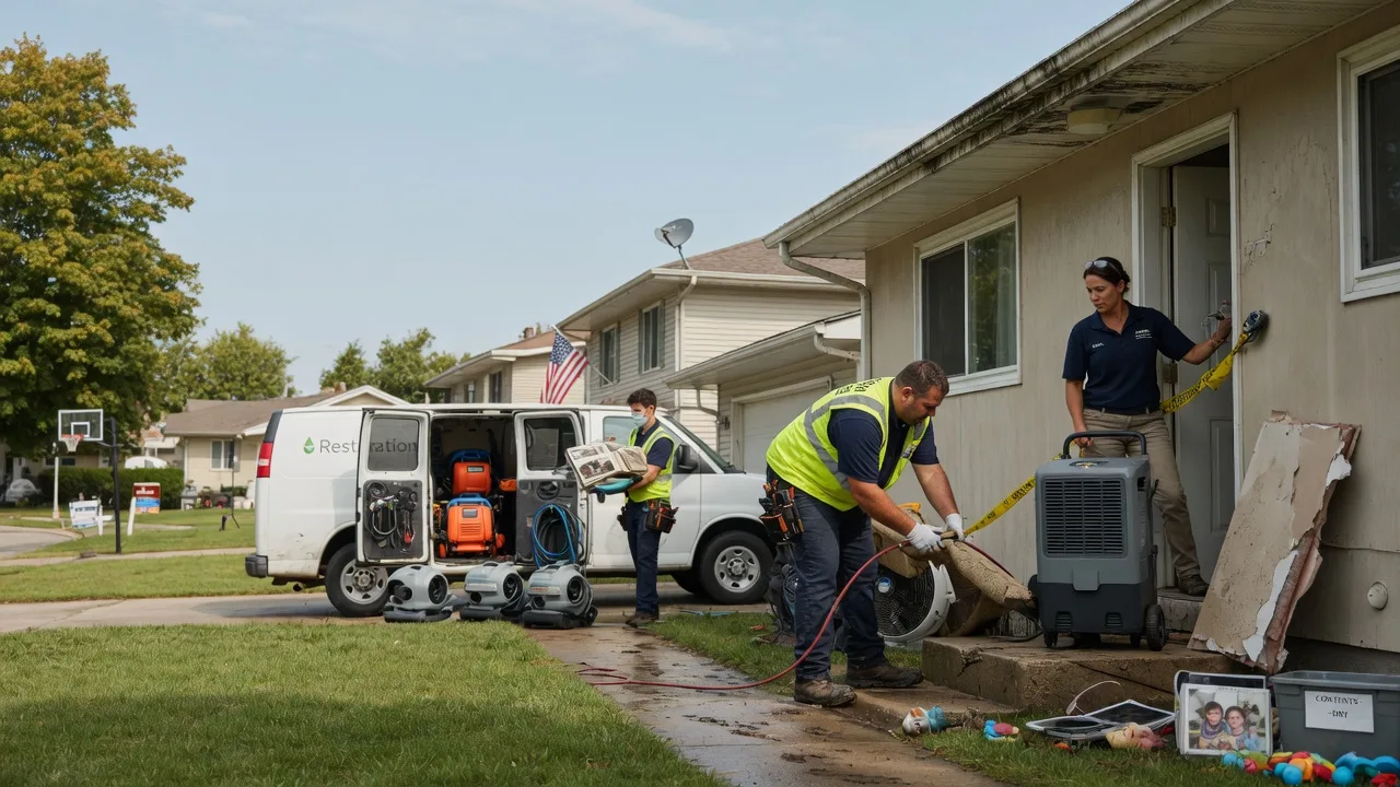 Water Damage Restoration in Hull, IL near me